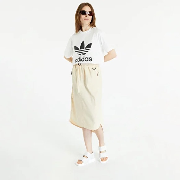 adidas Originals Beige Midi Adventure Skirt in Sand Strata size 10 like new - Picture 1 of 10